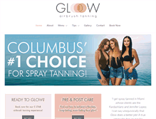 Tablet Screenshot of glowairbrushtans.com